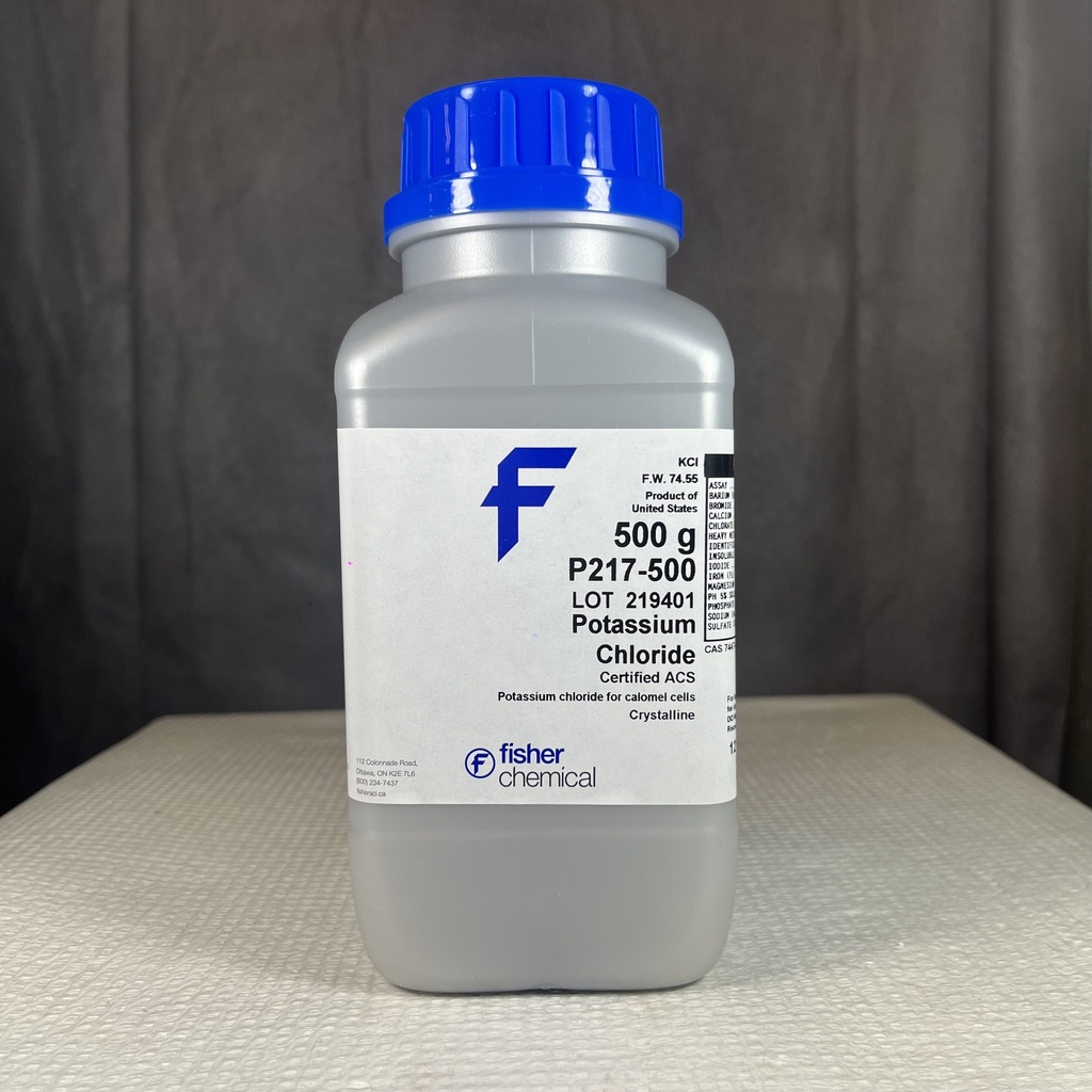 POTASSIUM CHLORIDE, 500 GM REA