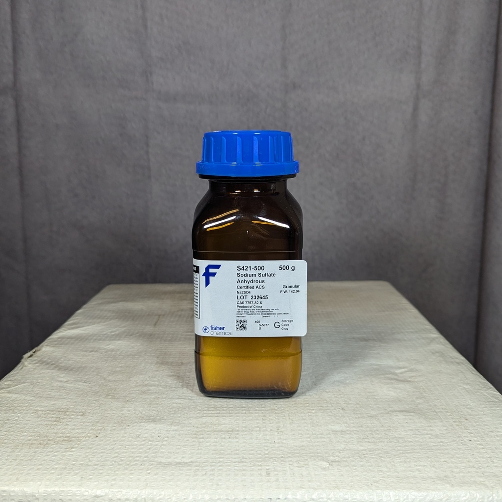 SODIUM SULFATE, 500 GM REAGENT