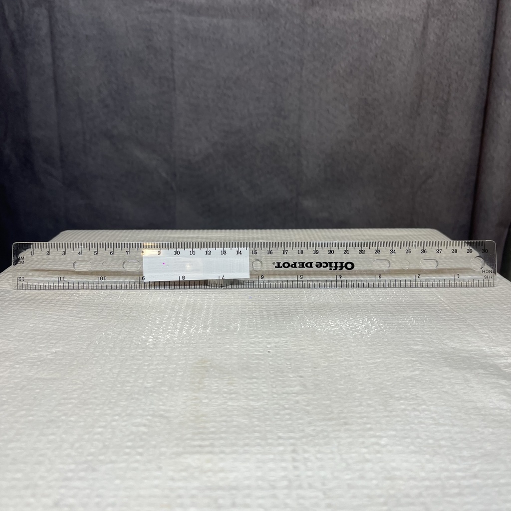 RULER, PLASTIC 12 INCH FRACTIO