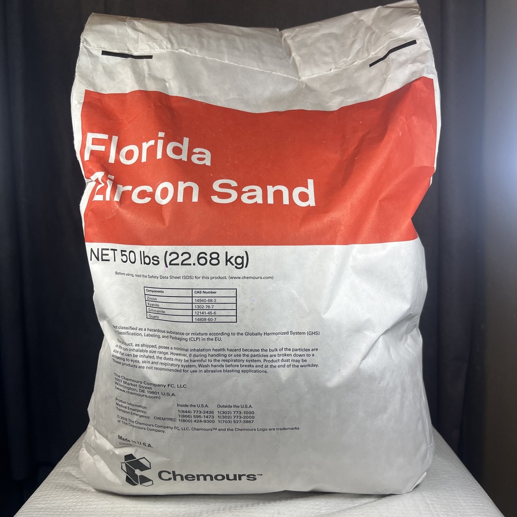 SAND, ZIRCON 5 LB SACK