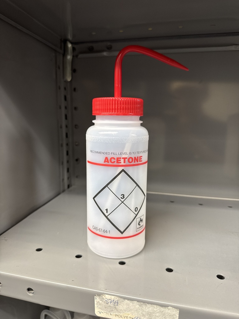 BOTTLE, WASH 500 ML ACETONE PO